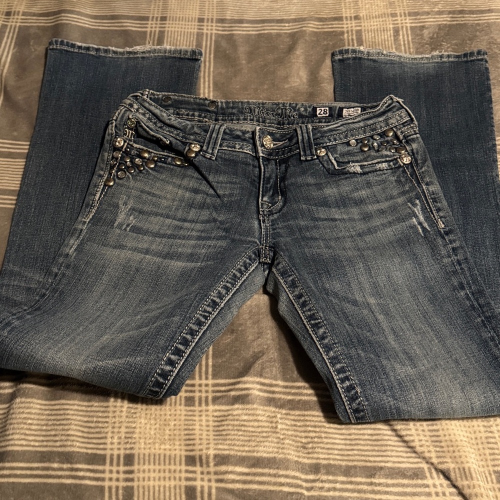 Studded Blue Jeans